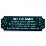 Novelty Hot Tub Rules Signs Hanging Hot Tub Plaque Garden Sign Novelty Hot Tub Rules Signs Hanging Hot Tub Plaque Garden Sign