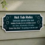 Novelty Hot Tub Rules Signs Hanging Hot Tub Plaque Garden Sign Novelty Hot Tub Rules Signs Hanging Hot Tub Plaque Garden Sign