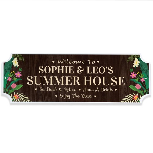 Summerhouse Sign For Home Personalised Summer House Sign