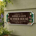Summerhouse Sign For Home Personalised Summer House Sign