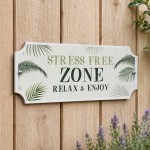Shabby Chic Hot Tub Sign Stress Free Zone Hanging Hot Tub Plaque Shabby Chic Hot Tub Sign Stress Free Zone Hanging Hot Tub Plaque