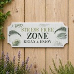 Shabby Chic Hot Tub Sign Stress Free Zone Hanging Hot Tub Plaque Shabby Chic Hot Tub Sign Stress Free Zone Hanging Hot Tub Plaque