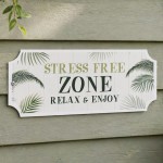 Shabby Chic Hot Tub Sign Stress Free Zone Hanging Hot Tub Plaque Shabby Chic Hot Tub Sign Stress Free Zone Hanging Hot Tub Plaque