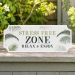 Shabby Chic Hot Tub Sign Stress Free Zone Hanging Hot Tub Plaque Shabby Chic Hot Tub Sign Stress Free Zone Hanging Hot Tub Plaque