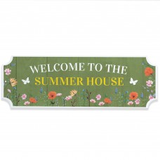 Novelty Welcome To The Summer House Sign For Outside Garden Shed