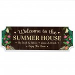 Novelty Summer House Hanging Sign For Outdoor Garden Shed Sign Novelty Summer House Hanging Sign For Outdoor Garden Shed Sign