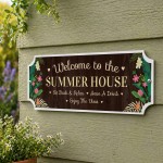 Novelty Summer House Hanging Sign For Outdoor Garden Shed Sign Novelty Summer House Hanging Sign For Outdoor Garden Shed Sign
