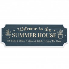 Novelty Summer House Hanging Sign For Outdoor Welcome Sign