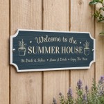 Novelty Summer House Hanging Sign For Outdoor Welcome Sign