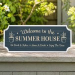 Novelty Summer House Hanging Sign For Outdoor Welcome Sign