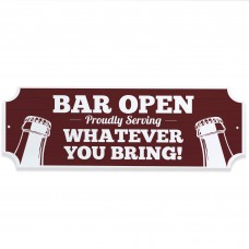 Funny BAR OPEN Sign Hanging Garden Shed Sign Garage Man Cave