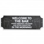 Funny Welcome To The Bar Sign Hanging Garden Shed Sign Garage Funny Welcome To The Bar Sign Hanging Garden Shed Sign Garage
