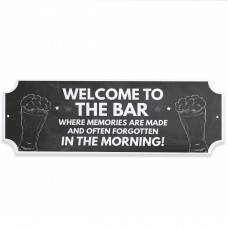 Funny Welcome To The Bar Sign Hanging Garden Shed Sign Garage