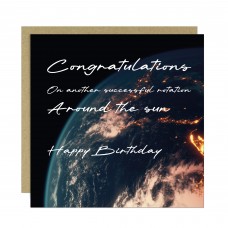 Joke Birthday Cards for Men Women Round the Sun Funny Card