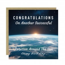 Funny Birthday Cards for Men Women Round the Sun Joke Card