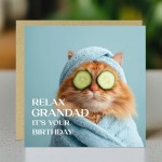 Grandad Card For Birthday Relax Grandad Its Your Birthday Card