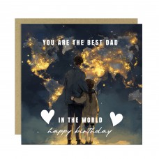 Dad Card For Birthday You Are The Best Dad In The World Card