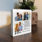 10th Wedding Anniversary Gift Personalised Anniversary Present
