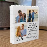 10th Wedding Anniversary Gift Personalised Anniversary Present
