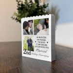 2nd Wedding Anniversary Gift Personalised Anniversary Present 2nd Wedding Anniversary Gift Personalised Anniversary Present