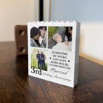 3rd Wedding Anniversary Gift Personalised Anniversary Present 3rd Wedding Anniversary Gift Personalised Anniversary Present