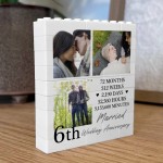 6th Wedding Anniversary Gift Personalised Anniversary Present 6th Wedding Anniversary Gift Personalised Anniversary Present