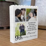 9th Wedding Anniversary Gift Personalised Anniversary Present 9th Wedding Anniversary Gift Personalised Anniversary Present
