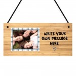 Personalised Friendship Plaque Wooden Effect Plaque With Photo