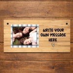 Personalised Friendship Plaque Wooden Effect Plaque With Photo