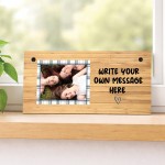 Personalised Friendship Plaque Wooden Effect Plaque With Photo