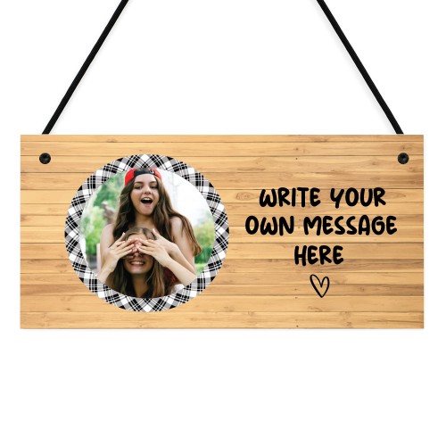 Personalised Plaque With Photo And Own Message Gift For Friend Personalised Plaque With Photo And Own Message Gift For Friend