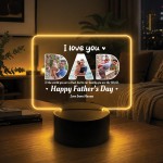 Personalised Fathers Day Gifts For Dad 16 Colours LED Light Personalised Fathers Day Gifts For Dad 16 Colours LED Light