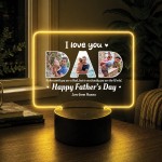 Personalised Fathers Day Gifts For Dad 16 Colours LED Light Personalised Fathers Day Gifts For Dad 16 Colours LED Light