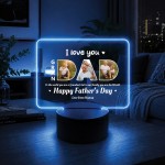 Personalised Fathers Day Gifts For Grandad 16 Colours LED Light Personalised Fathers Day Gifts For Grandad 16 Colours LED Light