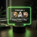 Personalised Fathers Day Gifts For Grandad 16 Colours LED Light Personalised Fathers Day Gifts For Grandad 16 Colours LED Light
