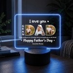 Personalised Fathers Day Gifts For Grandad 16 Colours LED Light Personalised Fathers Day Gifts For Grandad 16 Colours LED Light