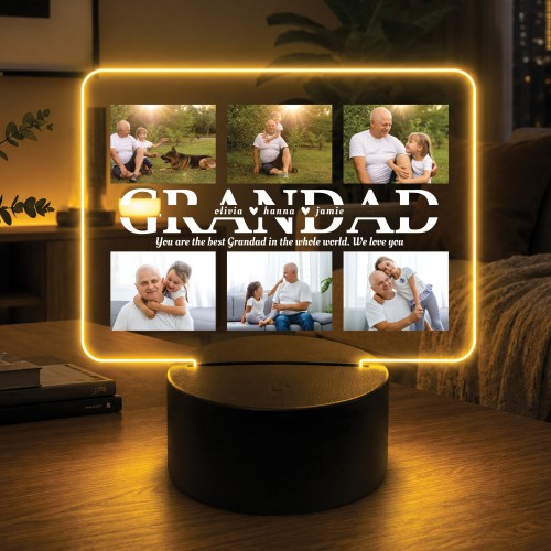 Personalised Fathers Day Gifts 16 Colours LED Light Grandad Gift Personalised Fathers Day Gifts 16 Colours LED Light Grandad Gift