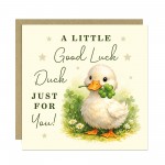 Good Luck Duck Card Retirement Leaving Farewell New Job Exams Good Luck Duck Card Retirement Leaving Farewell New Job Exams