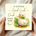 Good Luck Duck Card Retirement Leaving Farewell New Job Exams Good Luck Duck Card Retirement Leaving Farewell New Job Exams