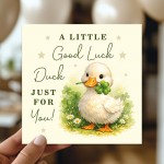 Good Luck Duck Card Retirement Leaving Farewell New Job Exams Good Luck Duck Card Retirement Leaving Farewell New Job Exams