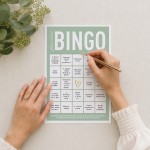 White Gold Green Bridal Shower Hen Party Games 8 Game Pack