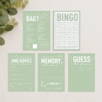 Sage Green Bridal Shower Hen Party Games 8 Game Pack Sage Green Bridal Shower Hen Party Games 8 Game Pack
