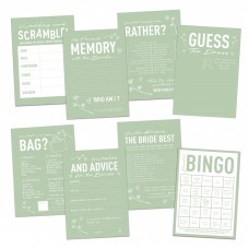 Sage Green Bridal Shower Hen Party Games 80 Game Pack