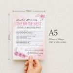 Pink Floral Bridal Shower Hen Party Games 80 Game Pack 8 Games Pink Floral Bridal Shower Hen Party Games 80 Game Pack 8 Games