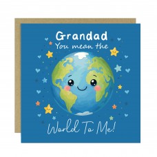 Grandad You Mean The World To Me Card Cute Fathers Day Card