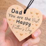 Fathers Day Card & Wooden Heart Keepsake Set Cute Greeting Card Fathers Day Card & Wooden Heart Keepsake Set Cute Greeting Card