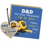 Dad No One Measures Up To You Gift Set Fathers Day Card Heart Dad No One Measures Up To You Gift Set Fathers Day Card Heart