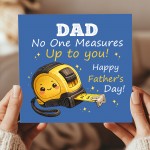 Dad No One Measures Up To You Gift Set Fathers Day Card Heart Dad No One Measures Up To You Gift Set Fathers Day Card Heart