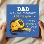 Dad No One Measures Up To You Gift Set Fathers Day Card Heart Dad No One Measures Up To You Gift Set Fathers Day Card Heart