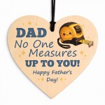Dad No One Measures Up To You Gift Set Fathers Day Card Heart Dad No One Measures Up To You Gift Set Fathers Day Card Heart